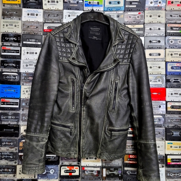 ALLSAINTS quilted leather jacket - Picture 3 of 11